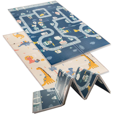 ZOPA Multifunkční pěnová skládací podložka oboustranná 180x120, Dino Dino