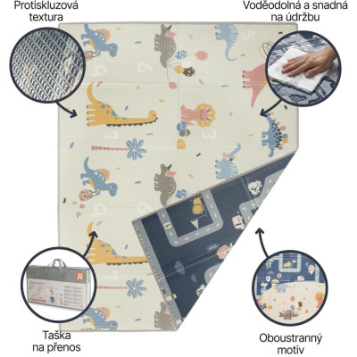 ZOPA Multifunkční pěnová skládací podložka oboustranná 200x150, Forest Forest