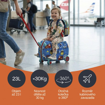 ZOPA Dětský kufřík na kolečkách Pack&Ride, Sailor Sailor