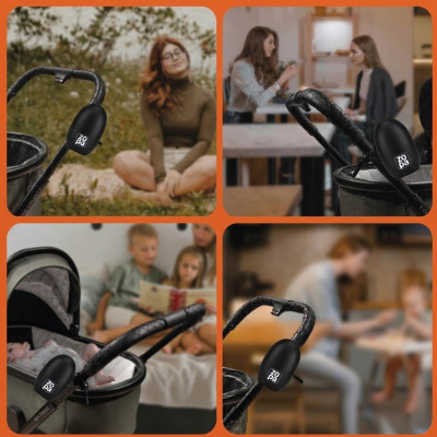 ZOPA Houpadlo kočárku přenosné Bobby nabíjecí, Matt Black Matt Black