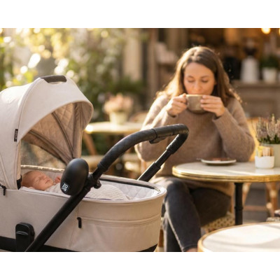 ZOPA Houpadlo kočárku přenosné Bobby nabíjecí, Matt Black Matt Black