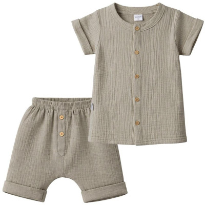 Kojenecká mušelínová košile s kraťasy New Baby linen