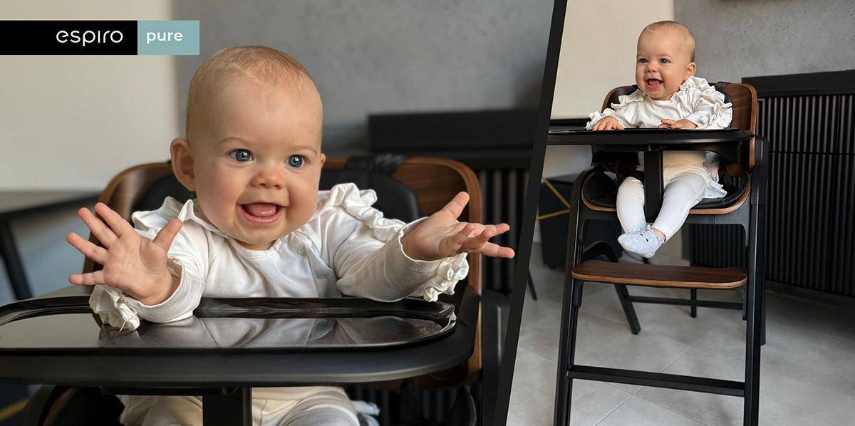 Espiro Pure jídelní židlička – hlavní pohled